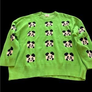 NATIVE YOUTH Green Panda Sweater